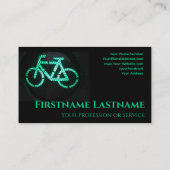 Green Bike for Bicycle Repair Shops Fahrradreparat Visitenkarte (Rückseite)