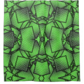 Green Binary Code Tech Computer Science Duschvorhang (Vorderseite)