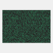Green Binary Numerary System Geschenkpapier Set (Vorderseite 2)