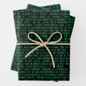 Green Binary Numerary System Geschenkpapier Set (Beispiel)
