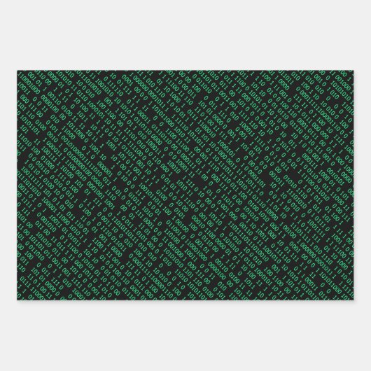 Green Binary Numerary System Geschenkpapier Set (Vorderseite 2)