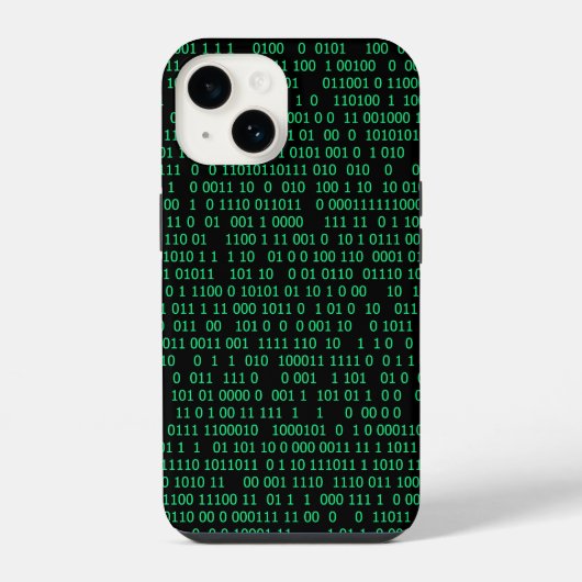 Green Binary Numerary System iPhone Hülle (Rückseite)