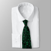 Green Binary Numerary System Krawatte (Gebunden)