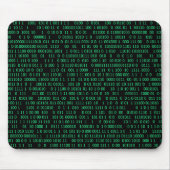 Green Binary Numerary System Mousepad (Vorne)