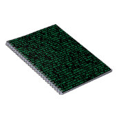 Green Binary Numerary System Notizblock (Rechte Seite)