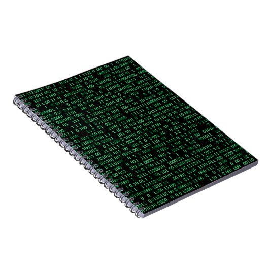 Green Binary Numerary System Notizblock (Rechte Seite)