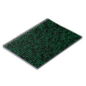 Green Binary Numerary System Notizblock (Linke Seite)