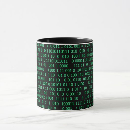 Green Binary Numerary System Tasse (Zentrum)