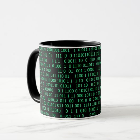 Green Binary Numerary System Tasse (Vorderseite Links)