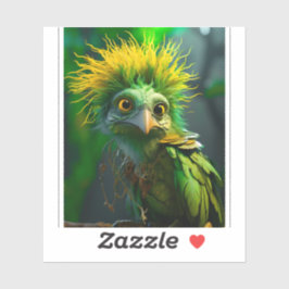 Green Bird Aufkleber