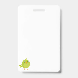 Green Bird Cartoon Ausweis