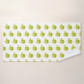 Green Bird Cartoon Badehandtuch (Badehandtuch)