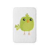 Green Bird Cartoon Badematte (Vorderseite Vertikal)