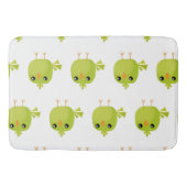 Green Bird Cartoon Badematte (Vorderseite)