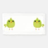 Green Bird Cartoon Banner (Horizontal)