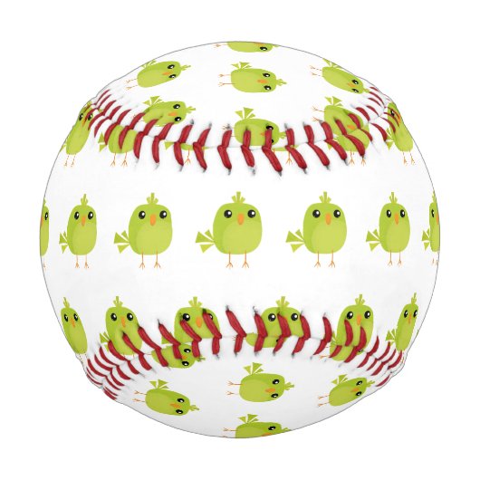 Green Bird Cartoon Baseball (Vorderseite)