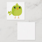Green Bird Cartoon Begleitkarte (Vorne/Hinten)