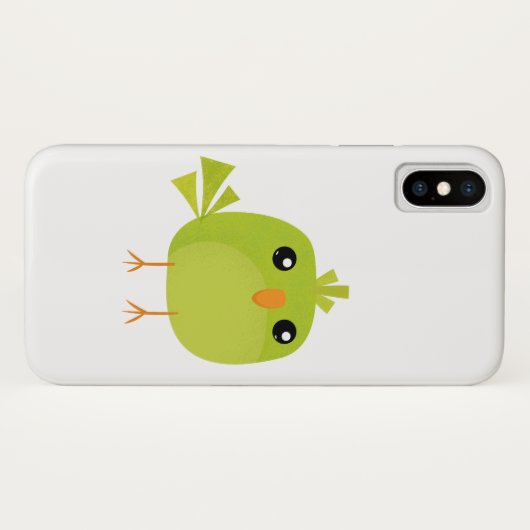 Green Bird Cartoon Case-Mate iPhone Hülle (Rückseite (Horizontal))