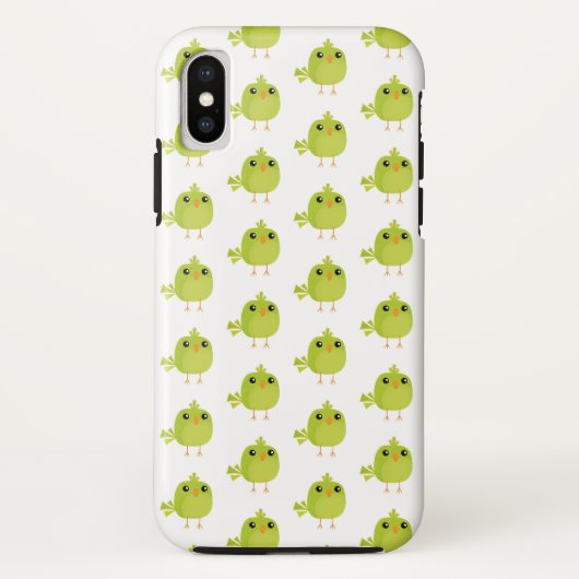 Green Bird Cartoon Case-Mate iPhone Hülle (Rückseite)
