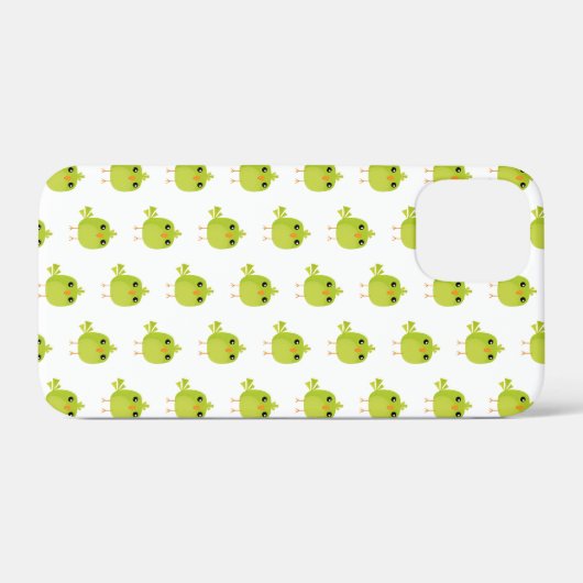 Green Bird Cartoon Case-Mate iPhone Hülle (Rückseite (Horizontal))