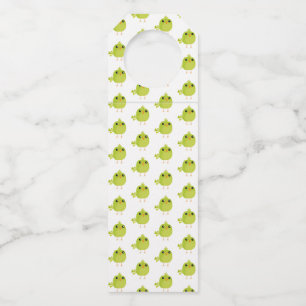 Green Bird Cartoon Flaschenanhänger