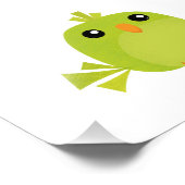 Green Bird Cartoon Fotodruck (Ecke)
