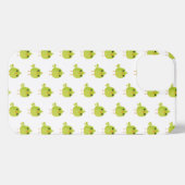 Green Bird Cartoon iPhone Hülle (Rückseite (Horizontal))