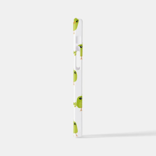 Green Bird Cartoon iPhone Hülle (Linke Seite)