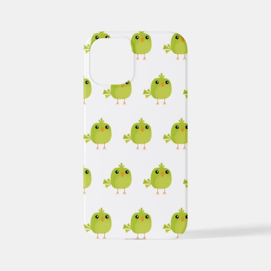 Green Bird Cartoon iPhone Hülle (Rückseite)