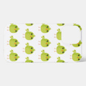 Green Bird Cartoon iPhone Hülle (Rückseite (Horizontal))