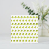 Green Bird Cartoon Karte (Stehend Vorderseite)