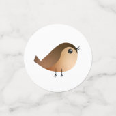 Green Bird Cartoon Konfetti (Klein Vorderseite)