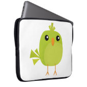 Green Bird Cartoon Laptopschutzhülle (Vorne Rechts)