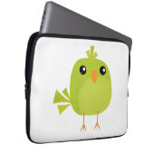 Green Bird Cartoon Laptopschutzhülle (Vorne Rechts)