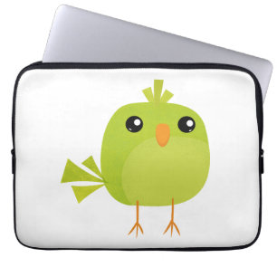Green Bird Cartoon Laptopschutzhülle