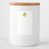 Green Bird Cartoon Lebensmitteletikett (Vorderseite)