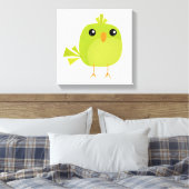 Green Bird Cartoon Leinwanddruck (Insitu (Schlafzimmer))
