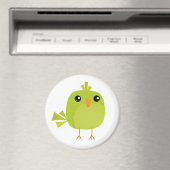 Green Bird Cartoon Magnet (In Situ (Geschirrspüler))