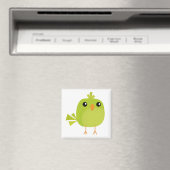 Green Bird Cartoon Magnet (In Situ (Geschirrspüler))