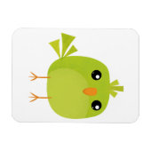 Green Bird Cartoon Magnet (Horizontal)