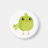Green Bird Cartoon Magnet (Vorne)