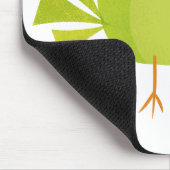Green Bird Cartoon Mousepad (Ecke)