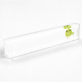 Green Bird Cartoon Namensplakette