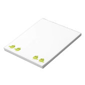 Green Bird Cartoon Notizblock (Rotiert)