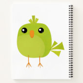 Green Bird Cartoon Notizblock (Rückseite)
