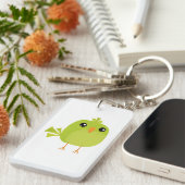 Green Bird Cartoon Schlüsselanhänger (Vorderseite rechts)