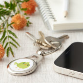 Green Bird Cartoon Schlüsselanhänger (Seite)