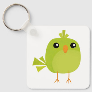 Green Bird Cartoon Schlüsselanhänger