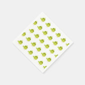Green Bird Cartoon Serviette (Ecke)
