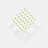 Green Bird Cartoon Serviette (Ecke)